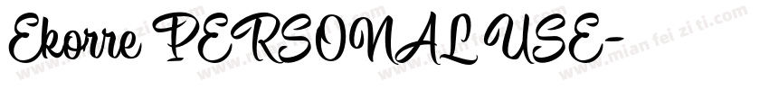 Ekorre PERSONAL USE字体转换